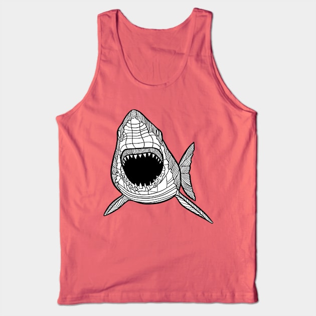 Shark sketch Tank Top by albertocubatas